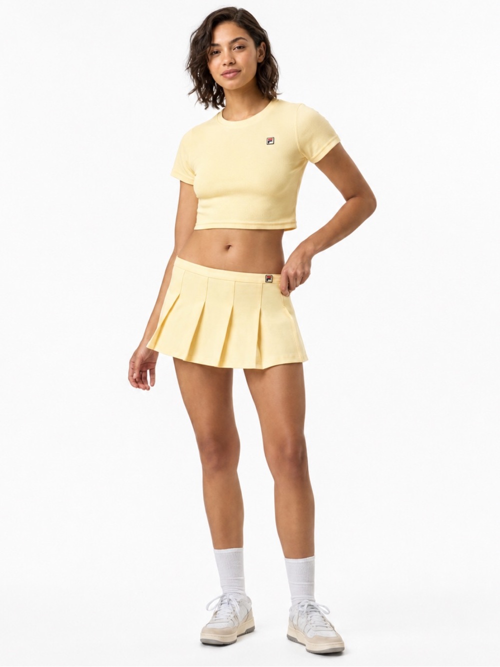NWT! Fila X Hailey (Bieber) Yellow Pleated Skirt Size 10